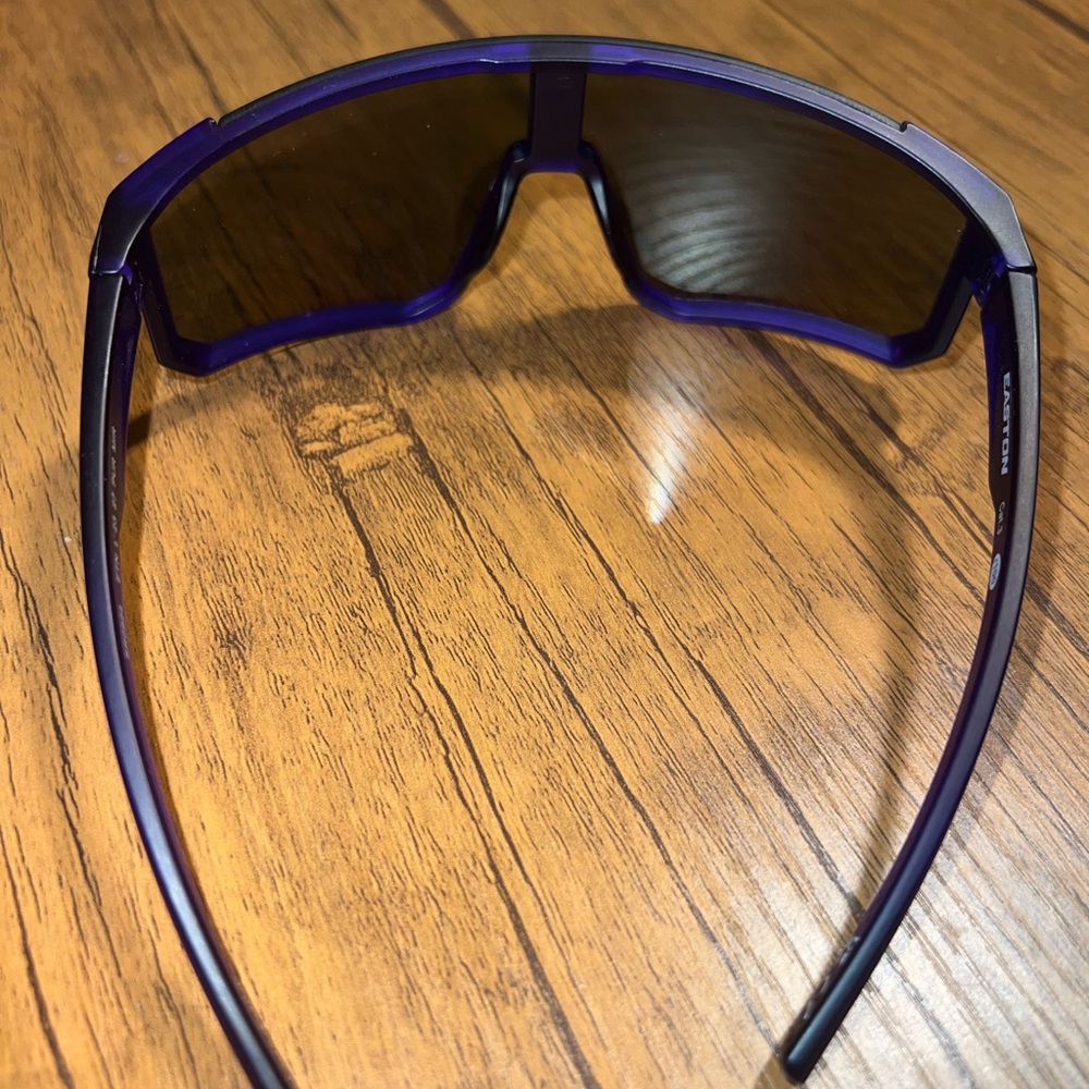 Easton Purple 27 Half-Rim Sport Shield Sunglasses W/ Cat 3 UV Blocking Lens - Picture 2 of 4